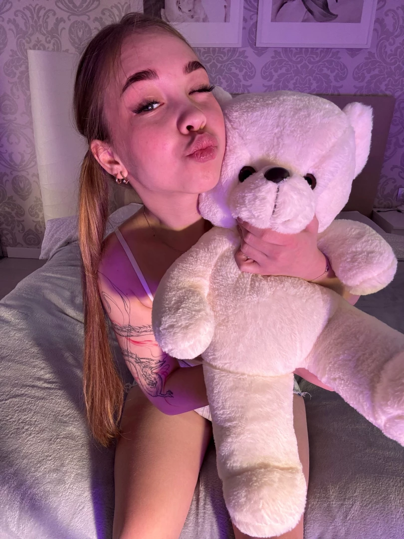 Fun fact i still sleep with this teddy bear i just don t like sleeping 