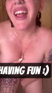 Dancing in the shower makes me smile