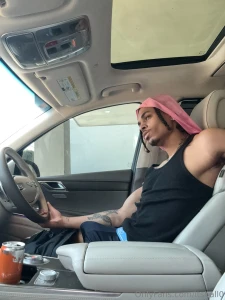 One hand on the wheel the other wrapped around my cock planning on