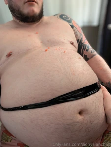 The full belly of a good pig