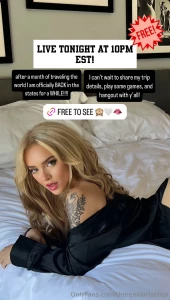 Oh em geeeee i am offically going live tonight and i promise it s