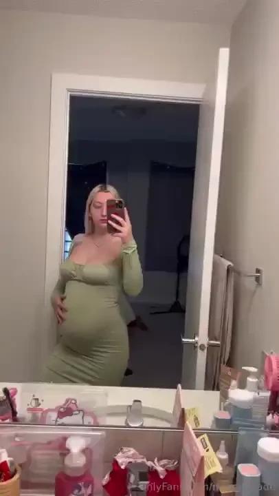 Would you take this pregnant slut out on a date wearing this dress 