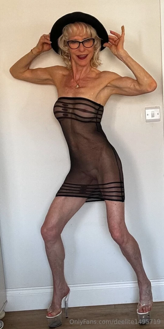 A rather sheer teeny dress 