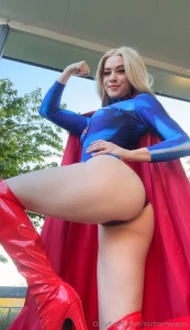 Having fun as supergirl on my vip page nichameleonvip