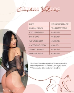 Custom videos mode on tell me what you want mi amor