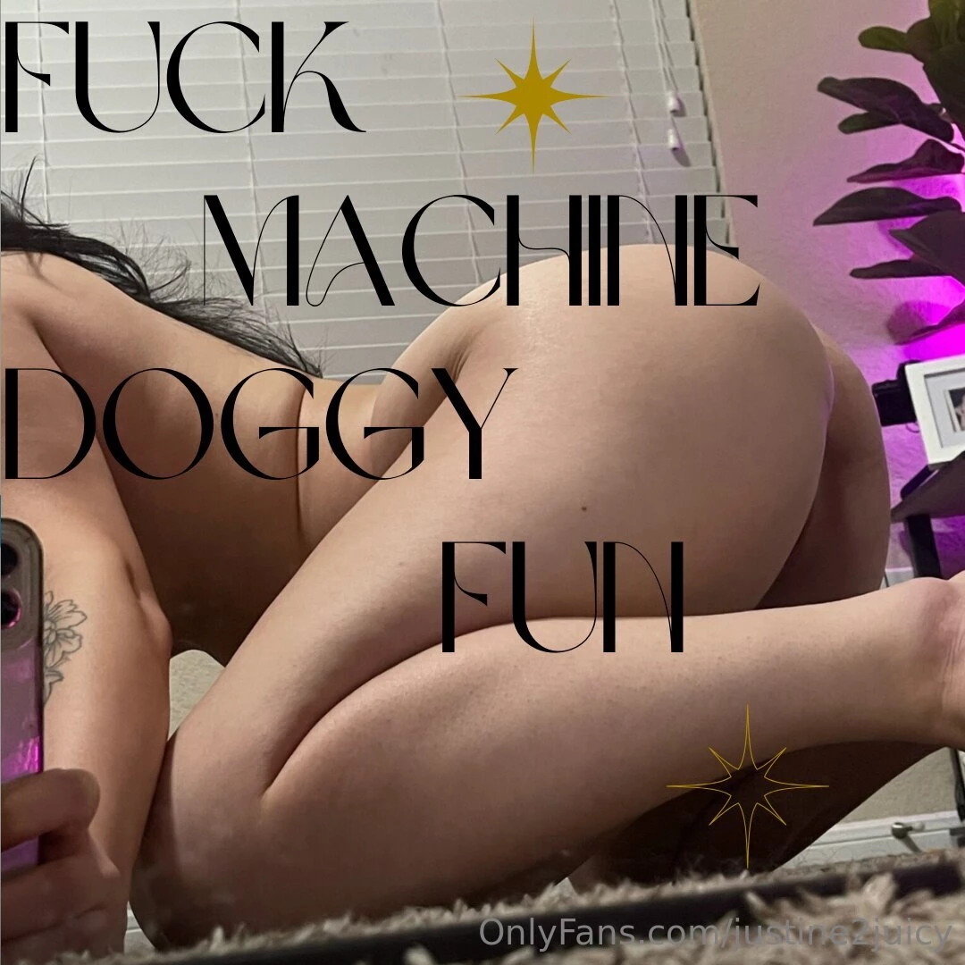 Using my fuck machine to fuck me doggy style now watch my pussy and part 1 