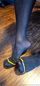 Black sheers on my sexy feet sheers sockedfeet nylonsocks part 7