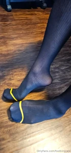 Black sheers on my sexy feet sheers sockedfeet nylonsocks part 1