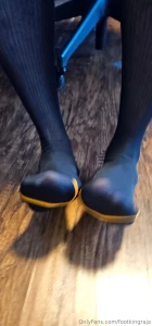 Black sheers on my sexy feet sheers sockedfeet nylonsocks