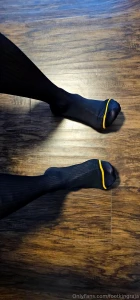 Black sheers are ideal for jerking off to after work sheers nylons part 2