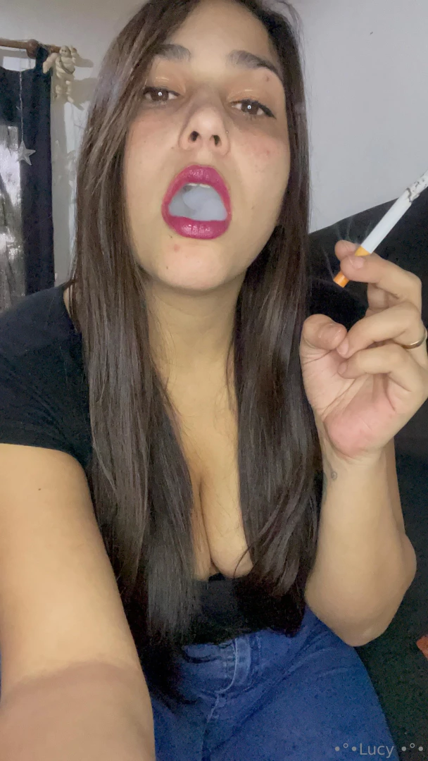 Enjoy my sweet smoke coming out of my lips my seductive glances asking 