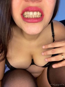 Can you imagine what things can happen between my teeth