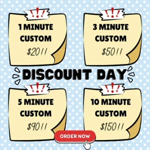Custom discount day i m feeling extra nice today so i m offering part 3