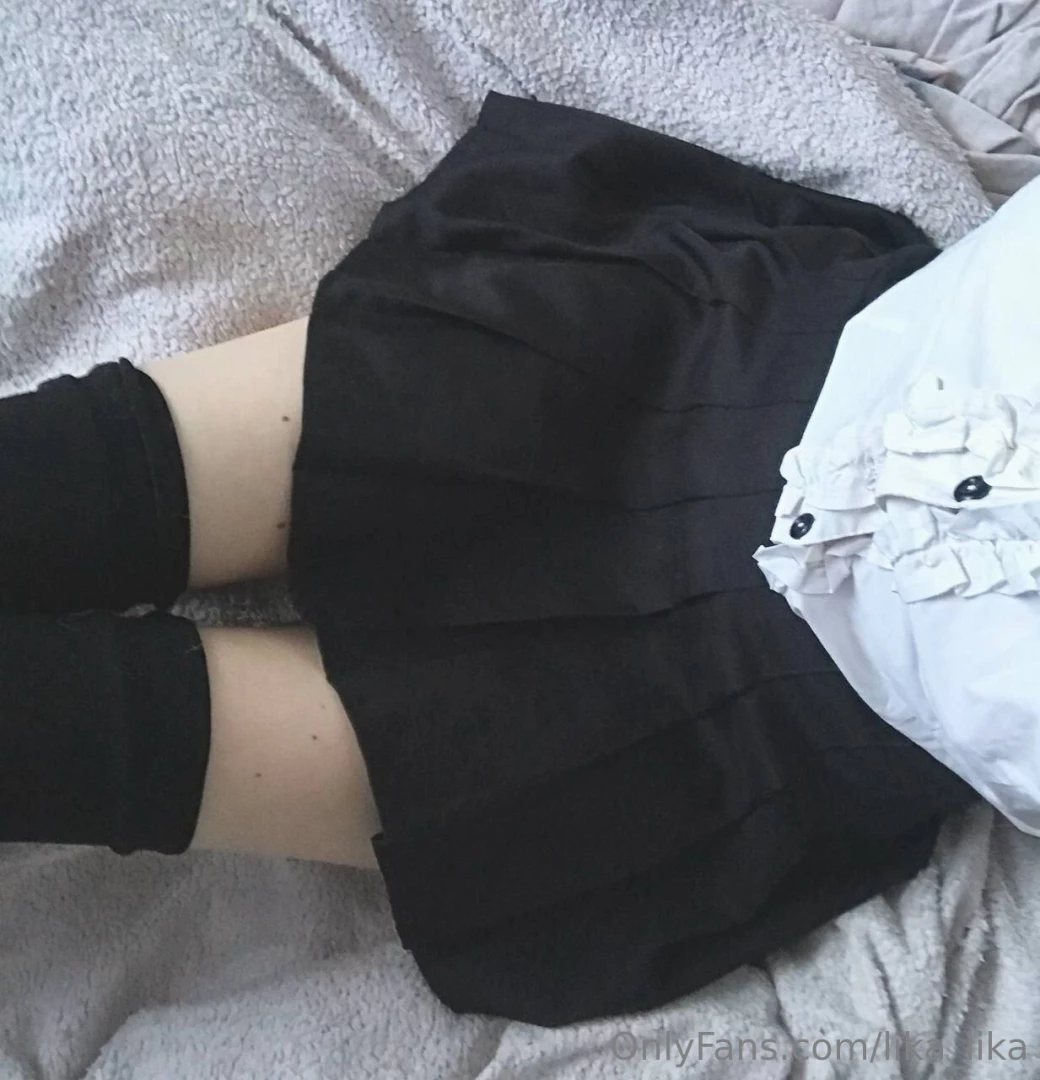 Just recently bought a short skirt and very cute black stockings would 