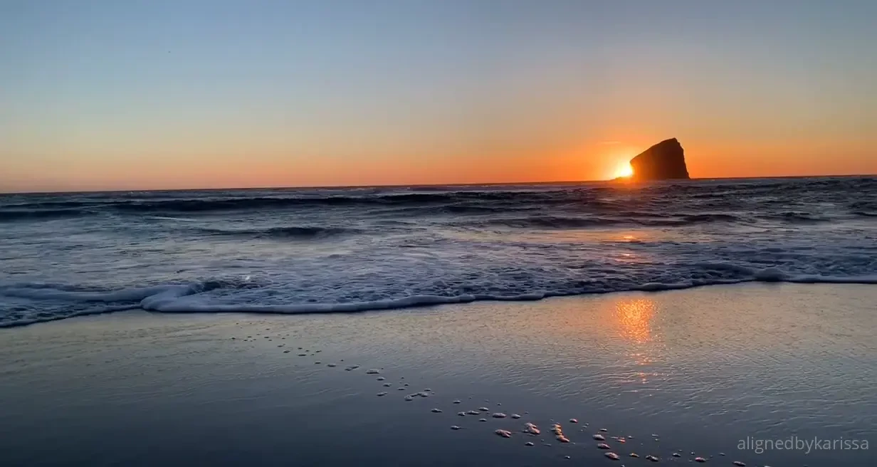 Looking into the ocean you can follow a single wave watch it be formed 