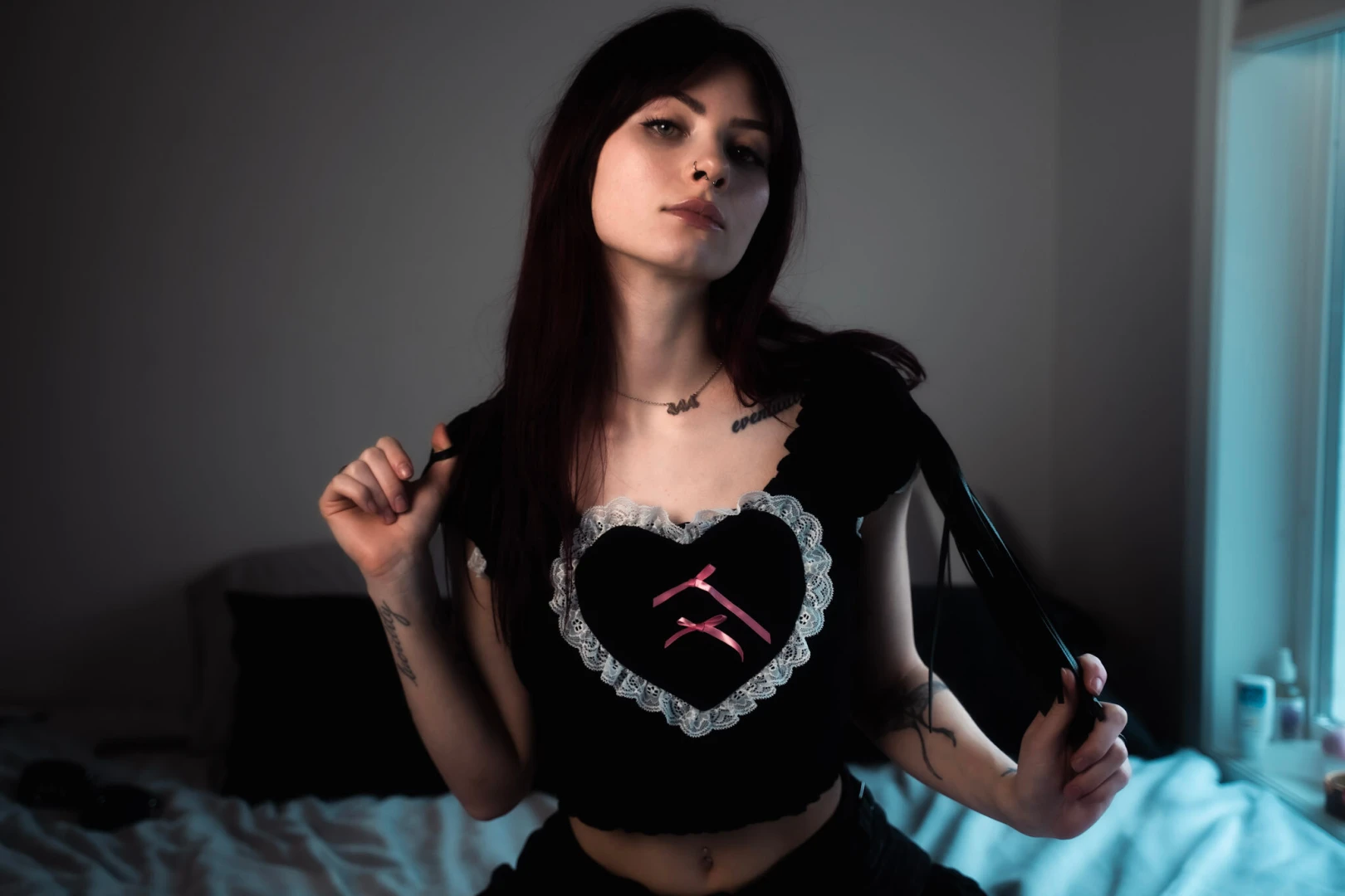 Wanna see me cuffed and bound 