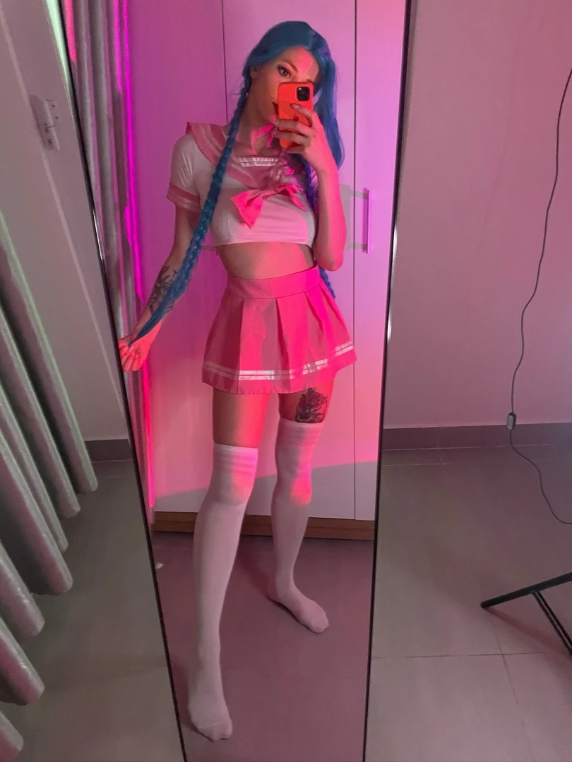 How about student jinx wearing sailor fuku uniform and which pic you part 2 