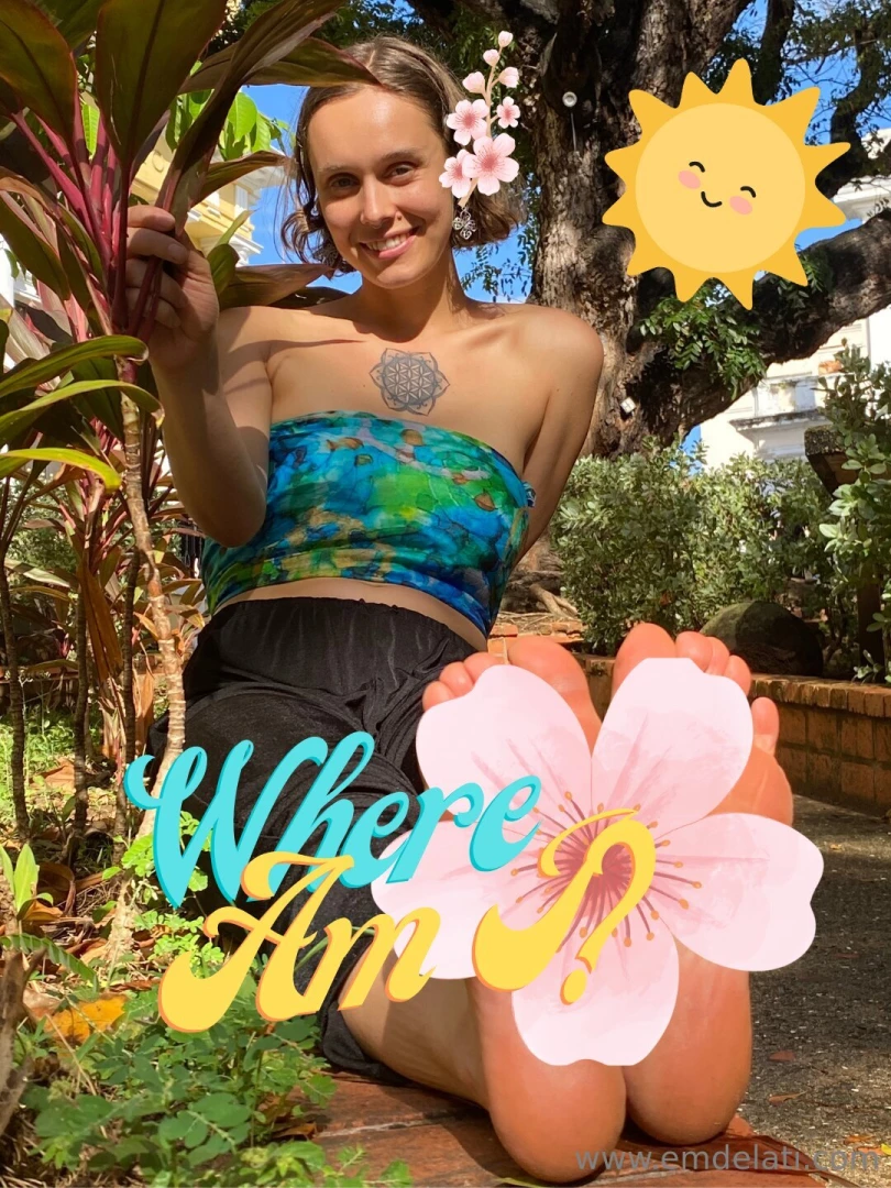 Basking in the sun on a tropical island wishing you were here with me 