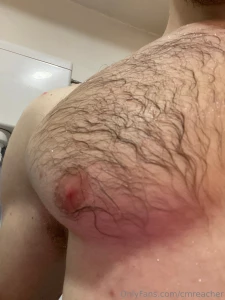 Hairy chest and nipples