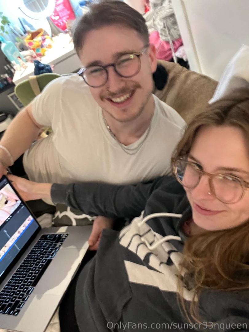 Watching our porn together like 