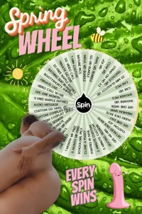 Spring wheel 100 chance of winning an insane prize 1 spin 20 2 spins
