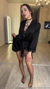 This robe hides a very sexy outfit should i take it off