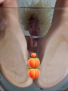 My wet pussy drips on the glass table this is something new for me but