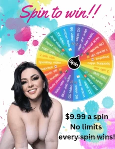 veronicasweetskin1 - Every spin wins big 9 99 per spin no limits you can win every prize on 