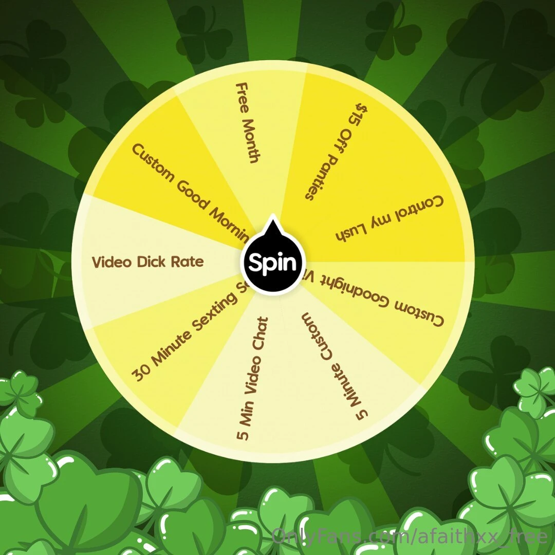 Feeling lucky wheel spin 10 one spin 15 two spins 25 four spins every part 1 