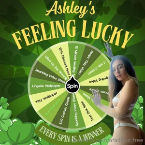 Feeling lucky wheel spin 10 one spin 15 two spins 25 four spins every