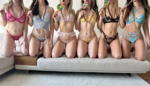 6 girls and some lollipops check out the video we all made together