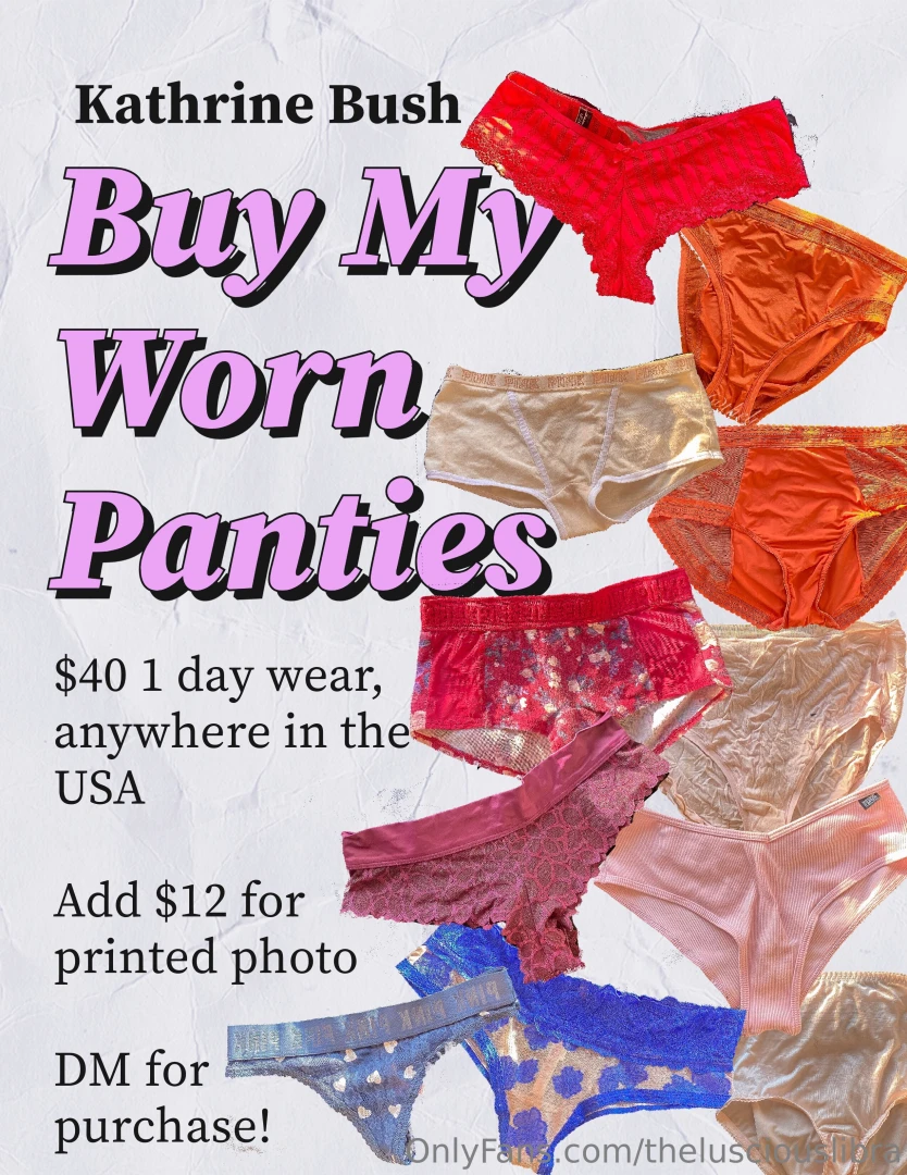 For sale panties worn any of the pairs in the photo are now available 