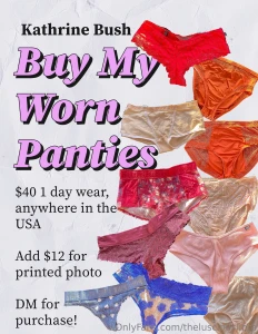 For sale panties worn any of the pairs in the photo are now available