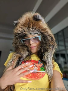 J adore my red fox spirit hood and ramen tee bisous