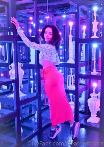 A lil visual amusement and color blur crop tops and tight skirts make