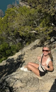 Nature walks are always fun tits nipples outdoors