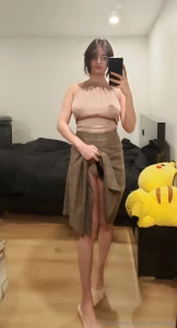 Office girl set topless teasing you with my pussy doggy pose feet sole part 2