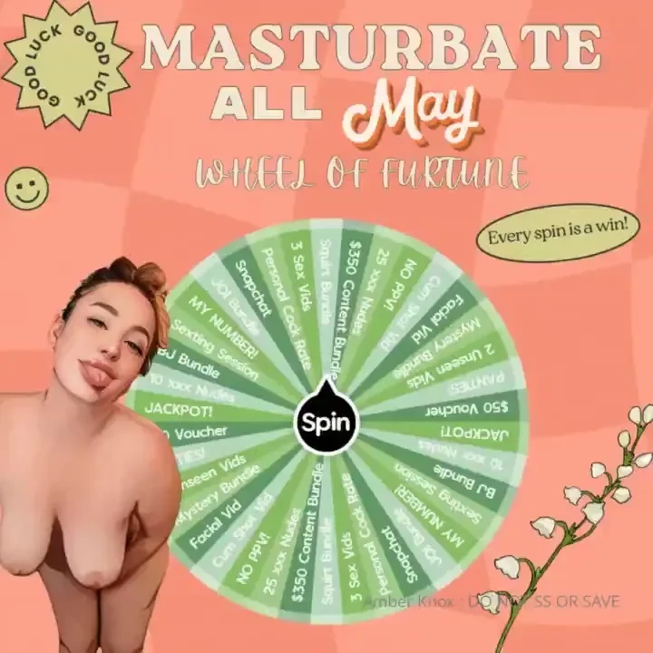 Masturbation may the wheel of fortune is back with the best prizes to 