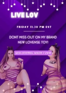 Live lovense show tonight _which toy will you be able to control_