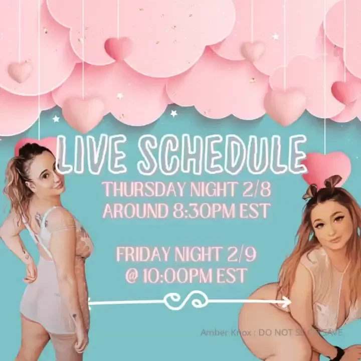 Live this thursday and friday 