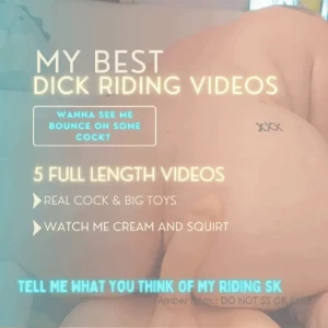My very best cock riding videos - watch this big fat ass bounce up and