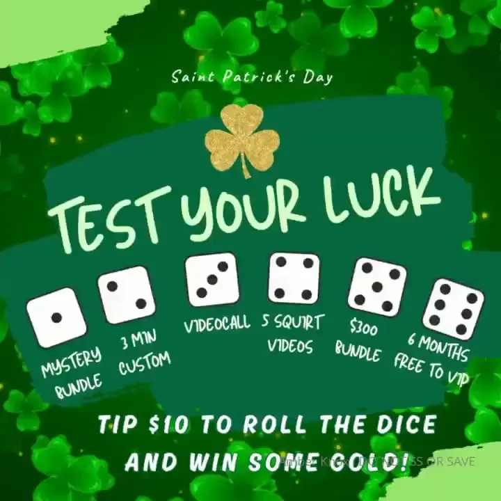 Get lucky with me _roll the dice and win gold _ 1 roll 10 2 rolls 15 