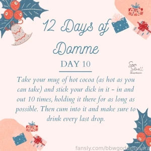 12 days of domme-mas day 10