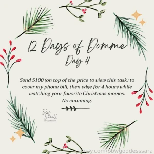 12 days of domme-mas day 4