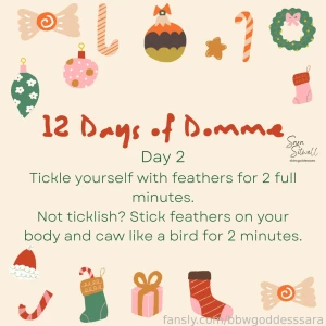 12 days of domme-mas
