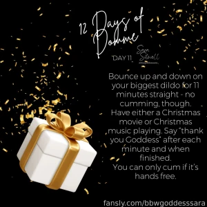 12 days of domme-mas day 11