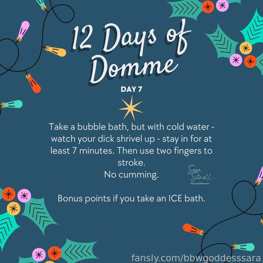 12 days of domme-mas day 7 