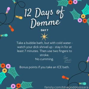 12 days of domme-mas day 7