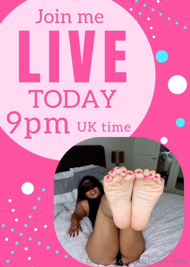 My sexy little feet will be live for you later don t miss out 