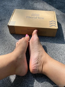 I received my very first gift which my feet are going to love feeling